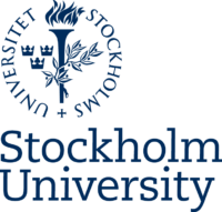 A black and white illustration of Stockholm University